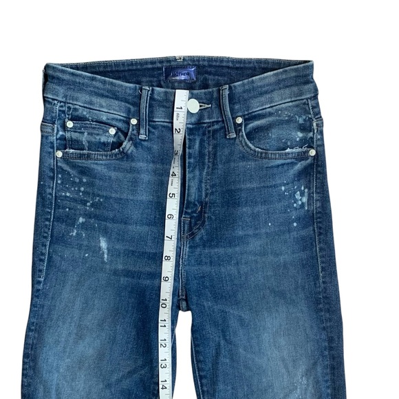 Mother Jeans High Waisted Looker, size 24, Loud is How I Love You Skinny Raw Hem - Picture 7 of 9